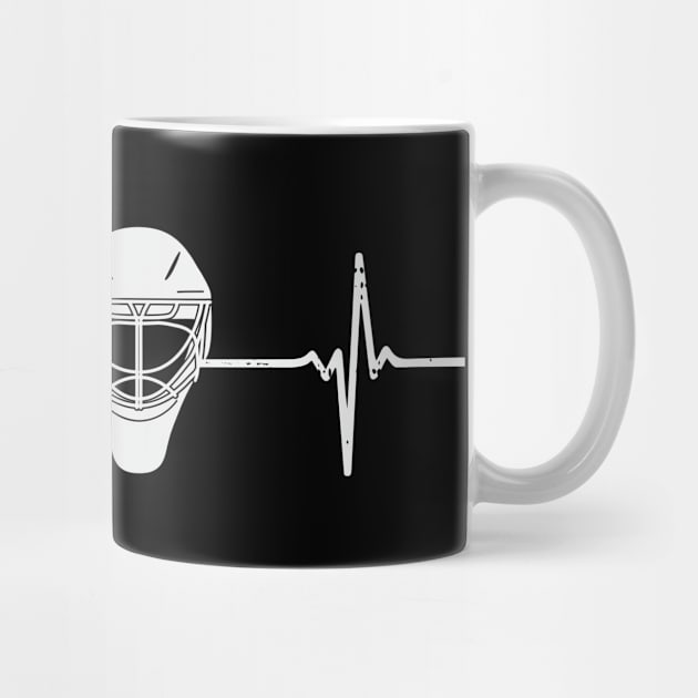 Ice Hockey Goalie Heartbeat Goaltender Gift by Dolde08